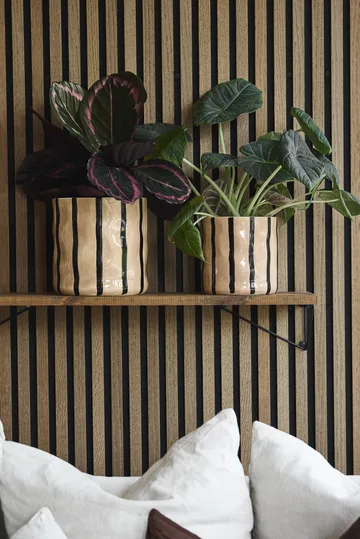 Thrive ruukku Ø16 cm - Beige-musta - Scandi Living