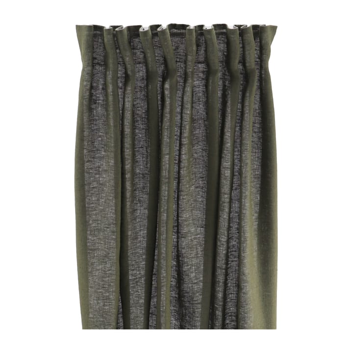 Tranquility verho nauhalla 139x250 cm - Forest green - Scandi Living
