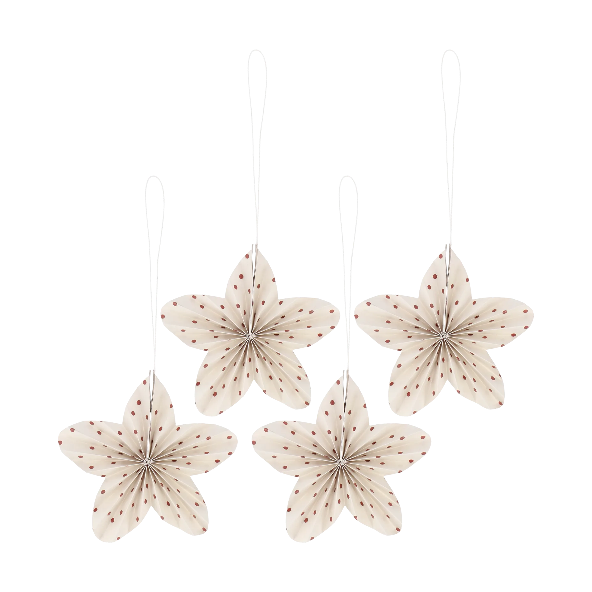 Twinkle joulukuusenkoriste 4-pack, Punainen pilkullinen Scandi Living