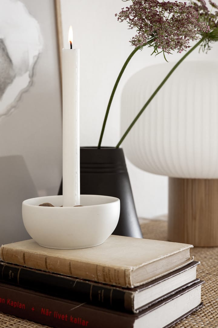 Valley kynttilänjalka Ø12 cm, Valkoinen Scandi Living