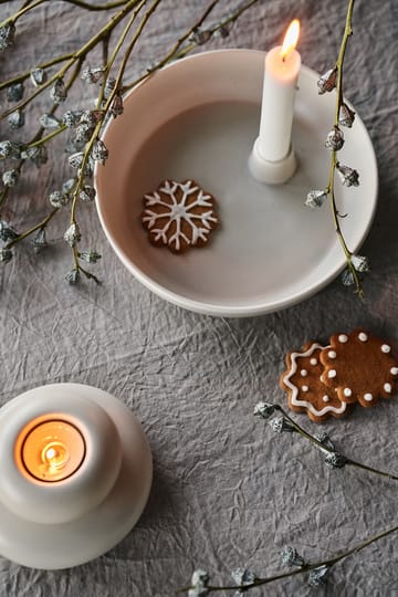 Valley kynttilänjalka Ø21 cm - Beige - Scandi Living