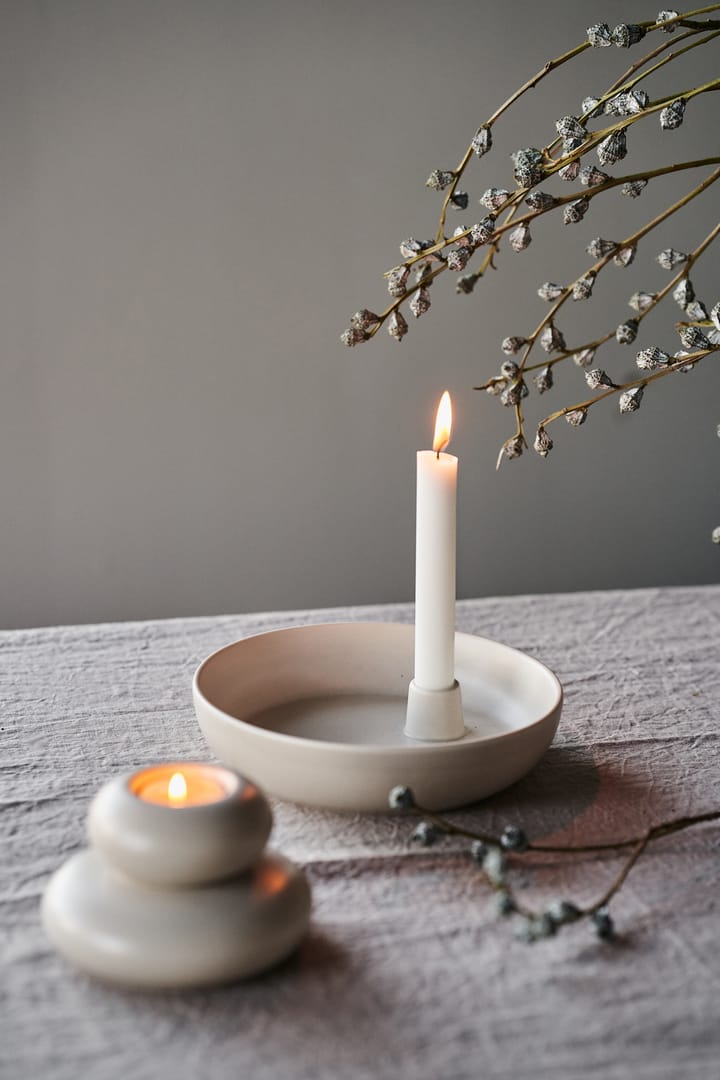 Valley kynttilänjalka Ø21 cm, Beige Scandi Living
