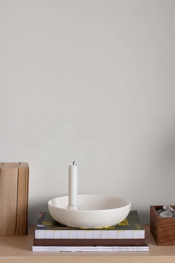 Valley kynttilänjalka Ø21 cm - Valkoinen - Scandi Living