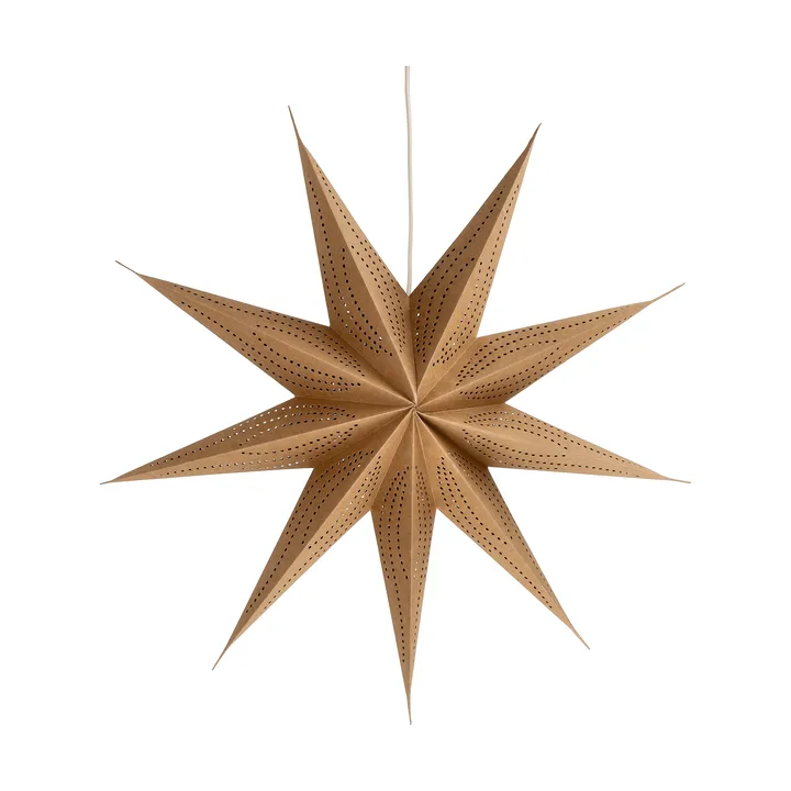 Veil adventtitähti - Luonnonvärinen, Ø60 cm - Scandi Living