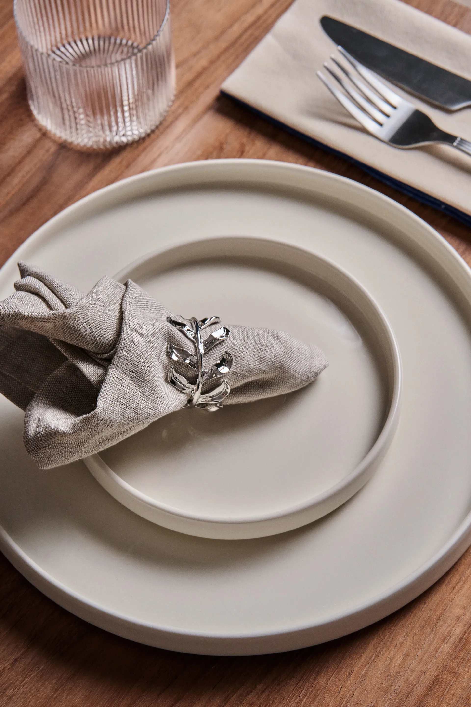 Vine lautasliinarenkaat Ø4,7 cm 4 kpl pakkaus, Sinkkiseos Scandi Living