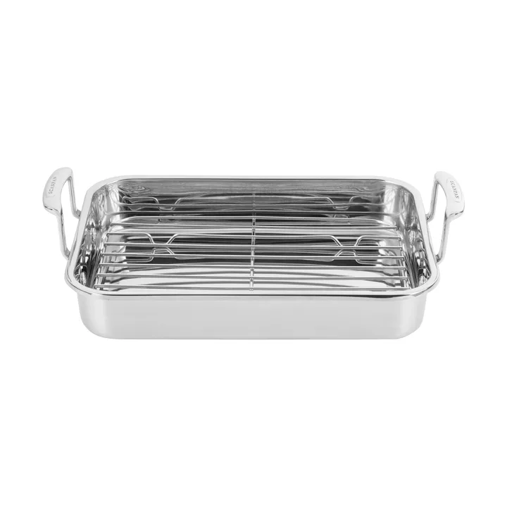 Scanpan STS-paistovuoka ritilällä - Ruostumaton teräs 42x26 cm - Scanpan