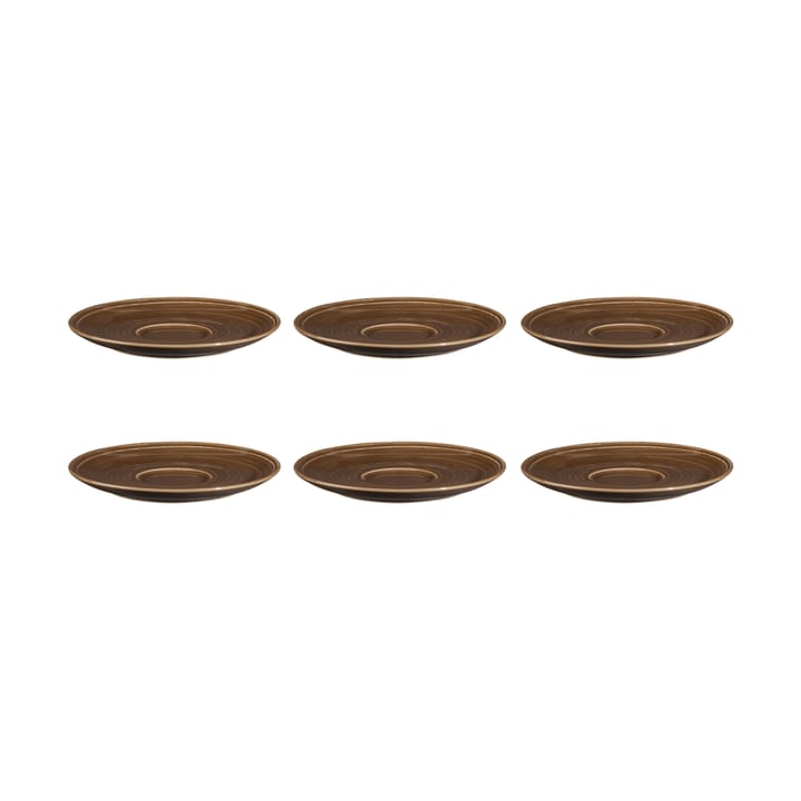 Terra kahvilautanen Ø 16,1 cm 6-pakkaus - Earth Brown - Seltmann Weiden