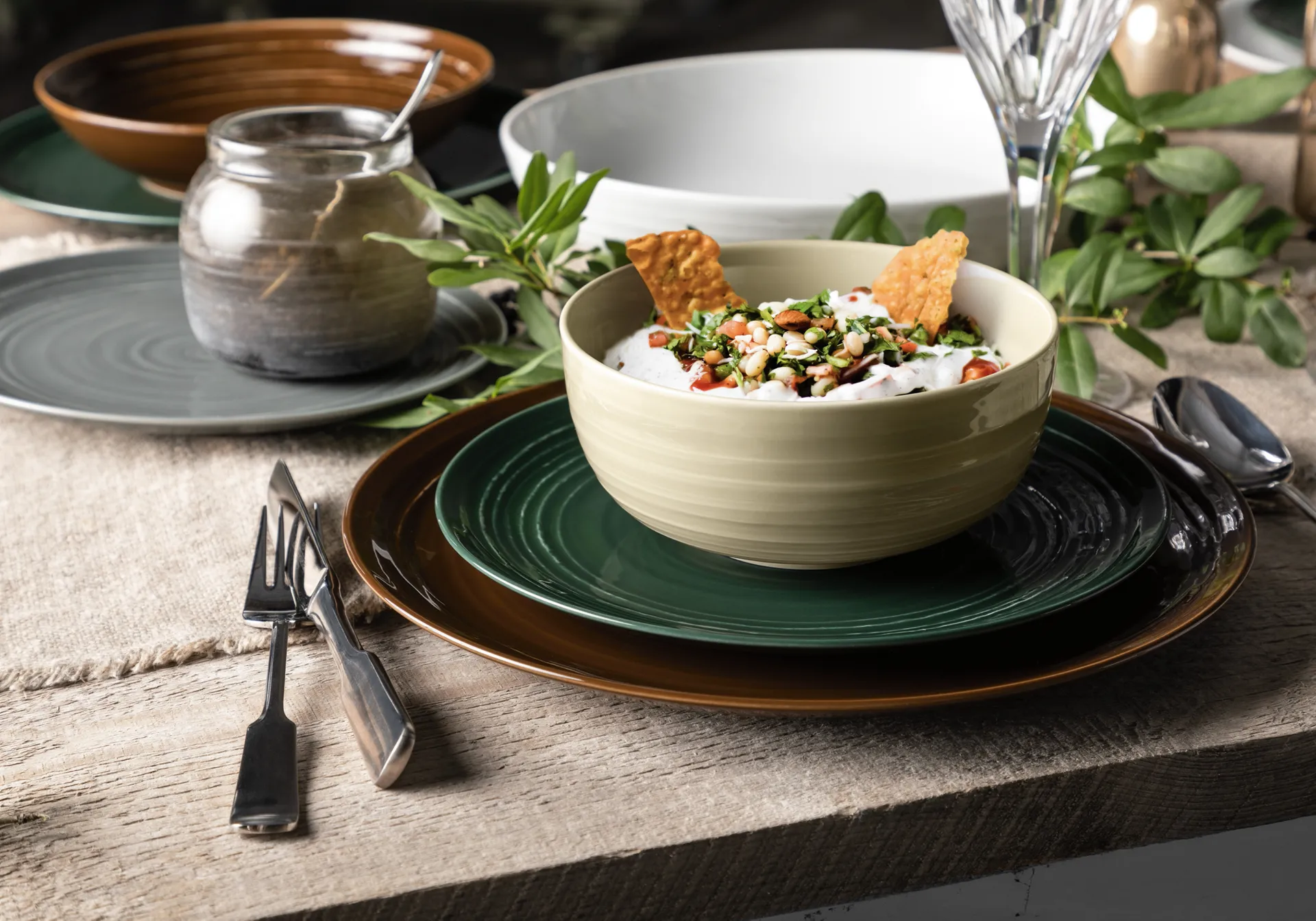 Terra lautanen Ø 22,7 cm 6-pakkaus, Moss Green Seltmann Weiden