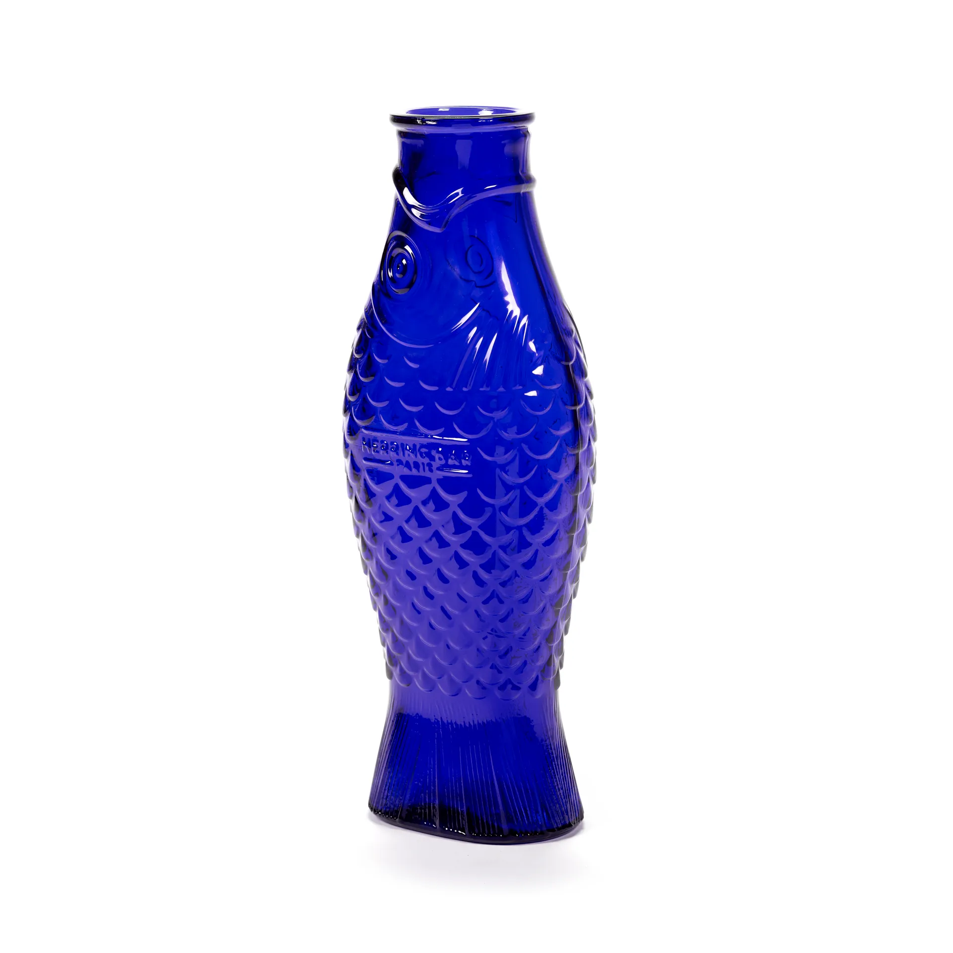 Fish & Fish -lasipullo 85 cl, Cobalt blue Serax