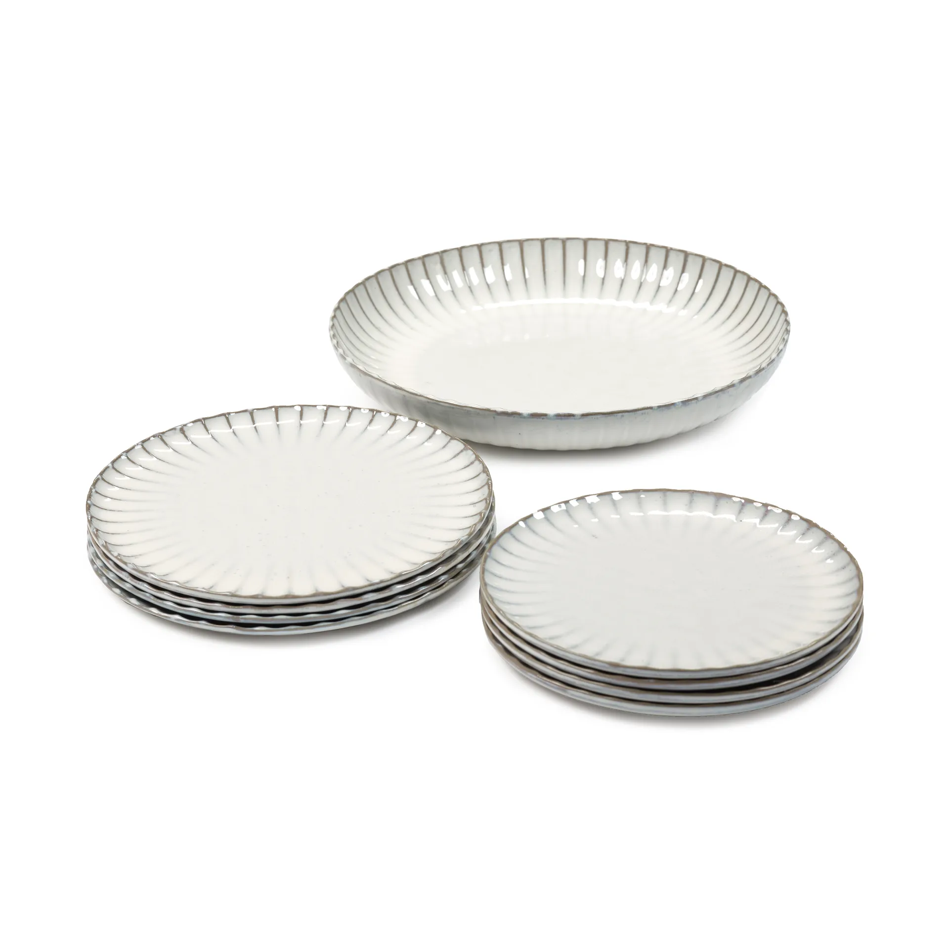 Inku dinner set 9 osaa, White Serax