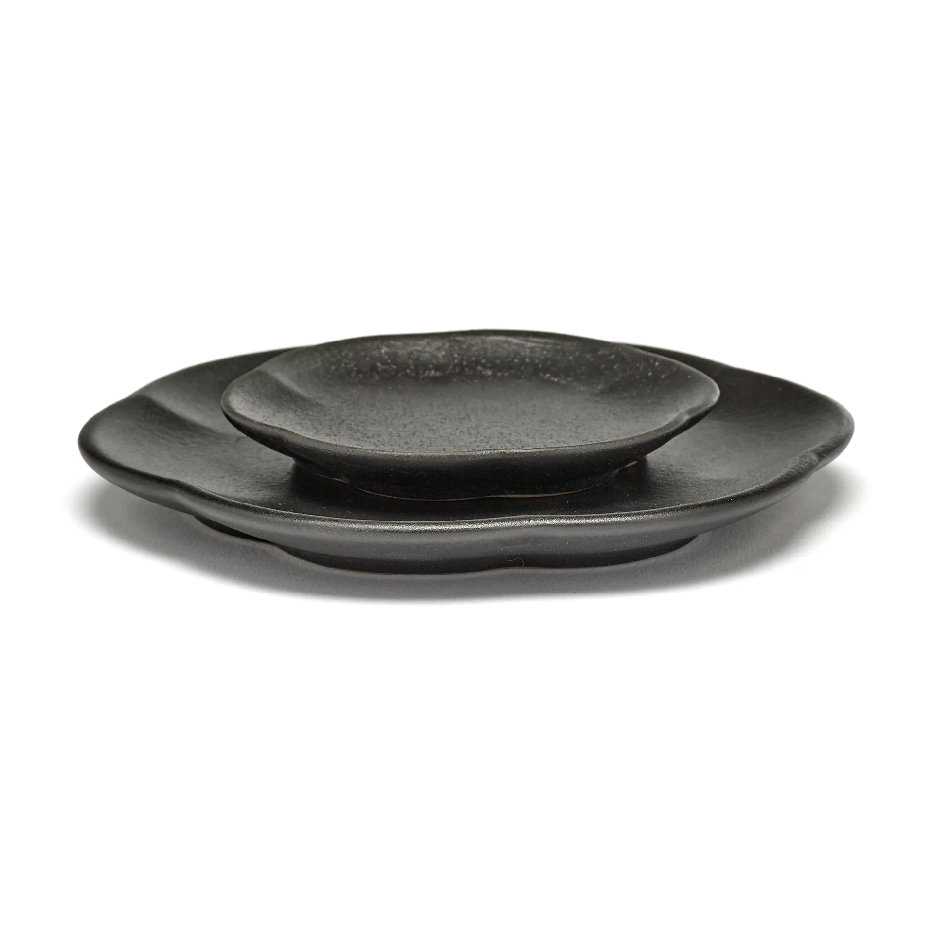 Inku uritettu lautanen M Ø 13,9 cm, Black Serax