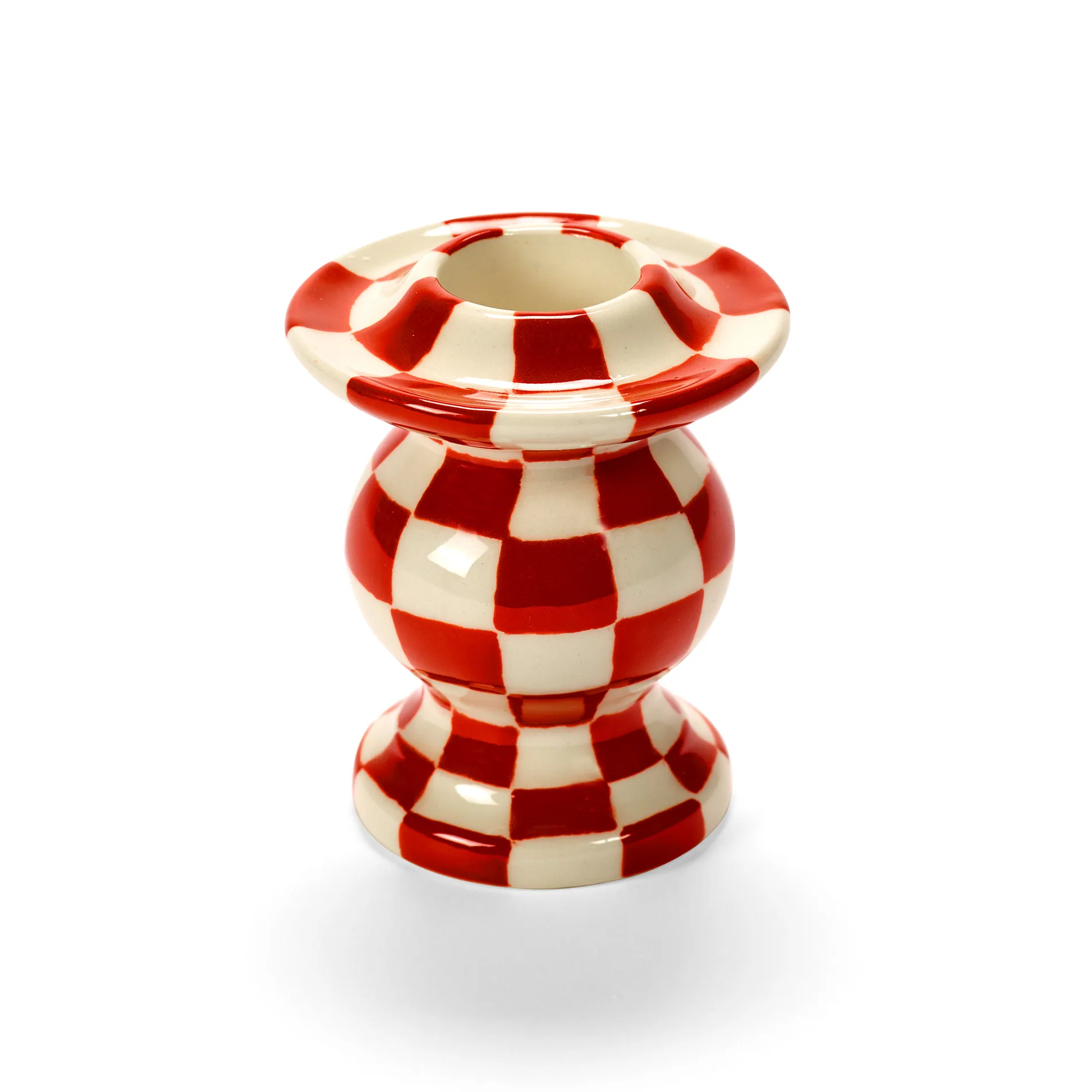 Les Objets Mouleversants N°2 kynttilänjalka, Red-white Serax