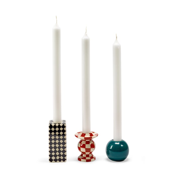Les Objets Mouleversants N°2 kynttilänjalka, Red-white Serax
