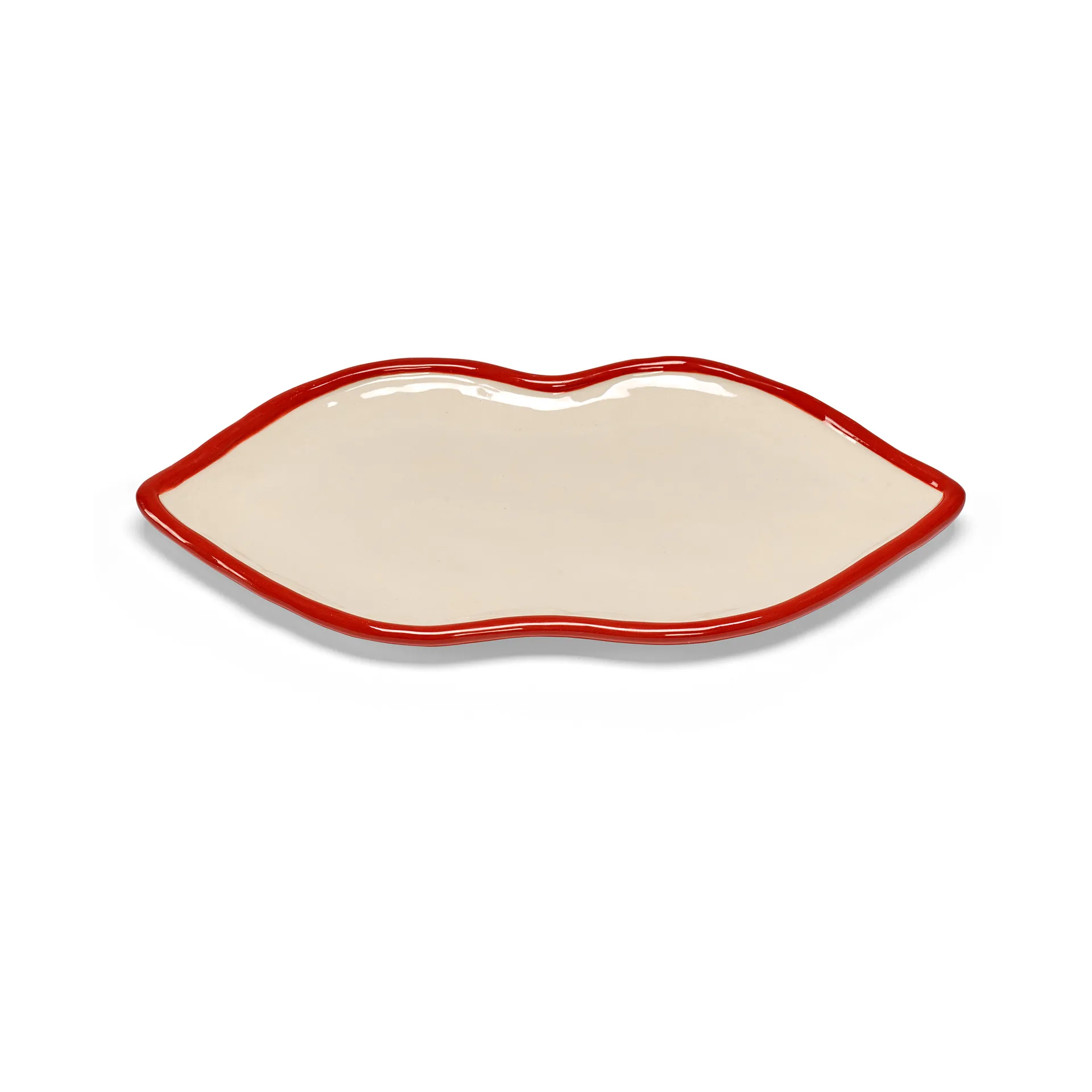 Les Objets Mouleversants tarjotin L, Red-white Serax
