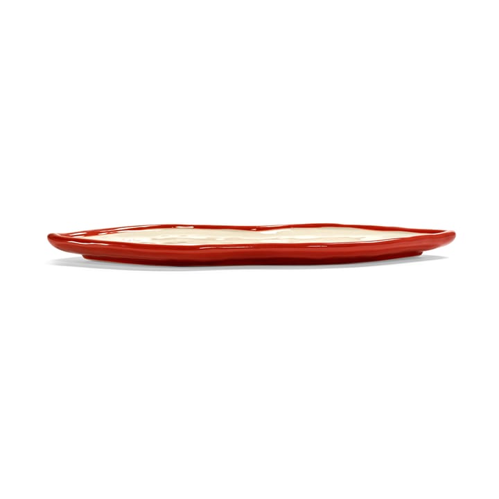 Les Objets Mouleversants tarjotin L, Red-white Serax