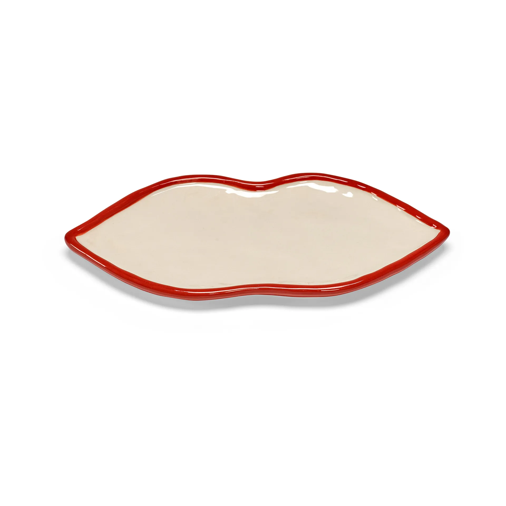 Les Objets Mouleversants tarjotin M, Red-white Serax