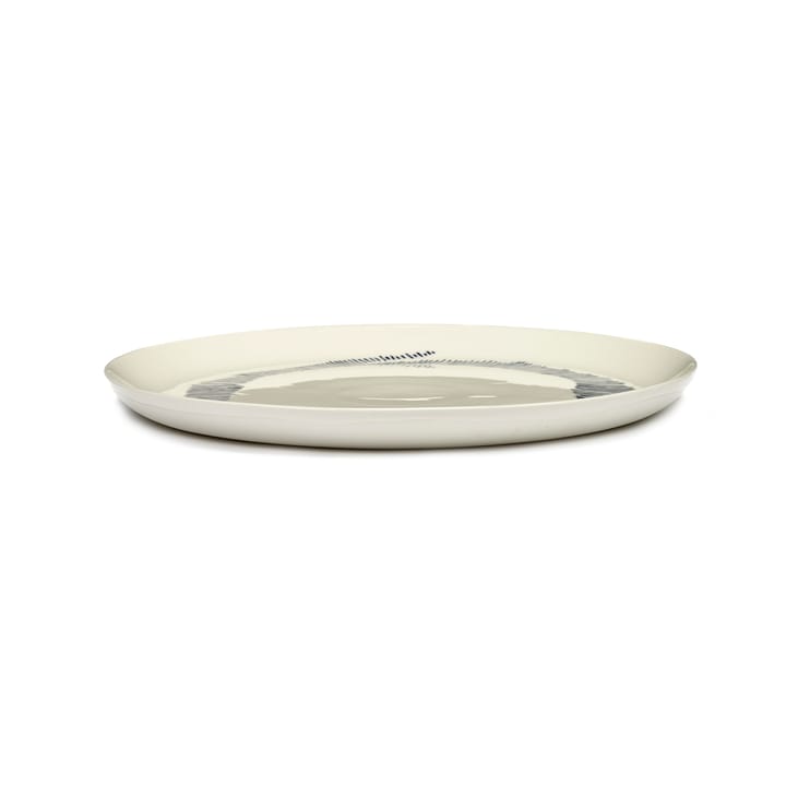 Ottolenghi Feast lautanen L Ø26 cm 2-pakkaus, White stripes-blue Serax