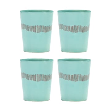 Ottolenghi Feast teekuppi 33 cl 4-pakkaus - Azure stripes-red - Serax