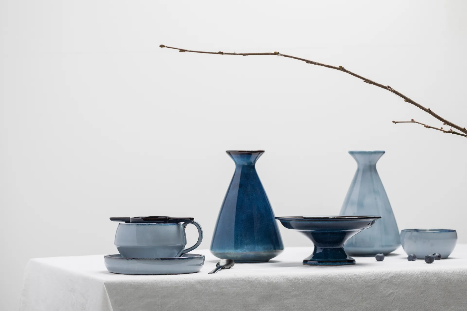 Pure kannu lasitettu 75 cl, Dark Blue Serax