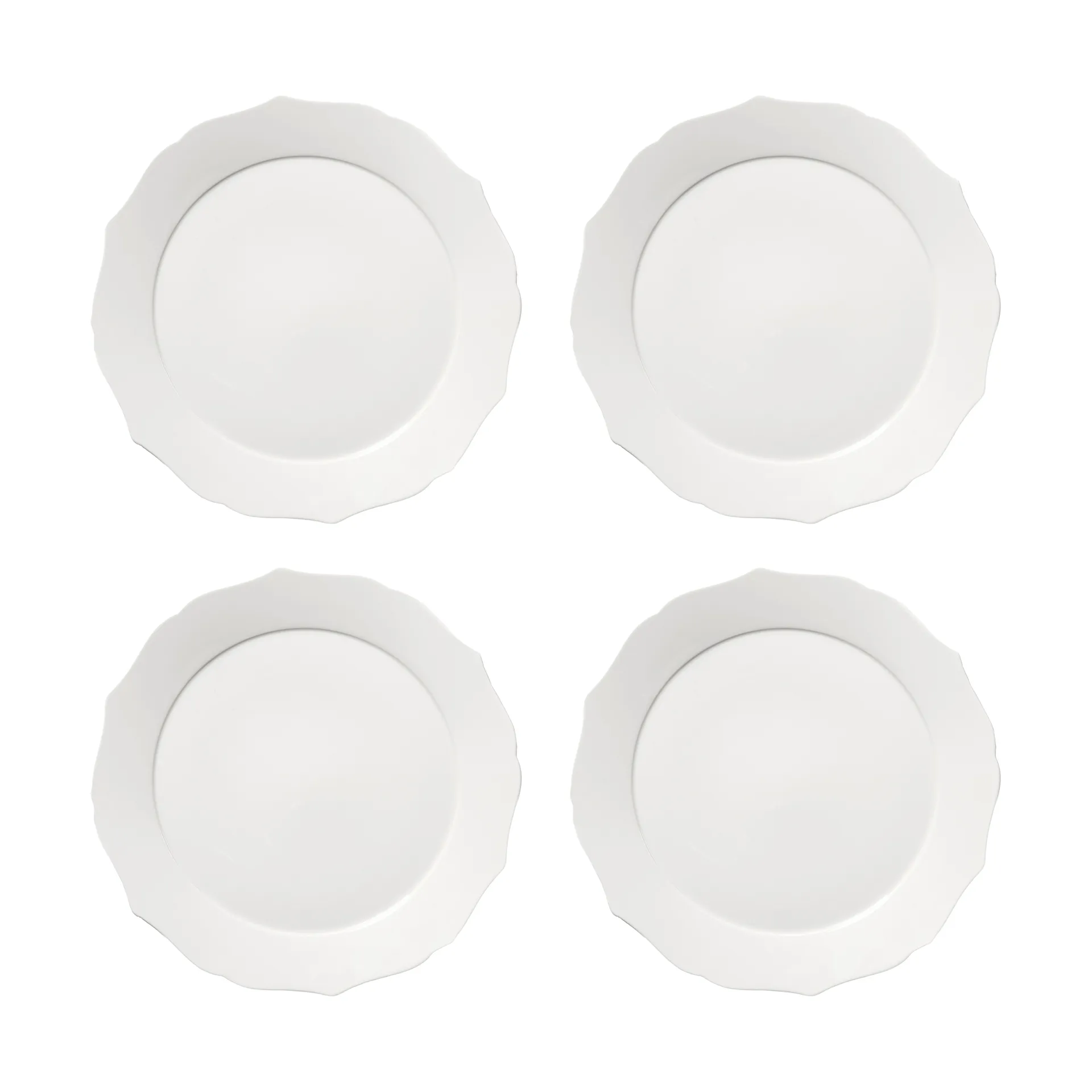 Silhouette lautanen L Ø26 cm 4 kpl, White Serax
