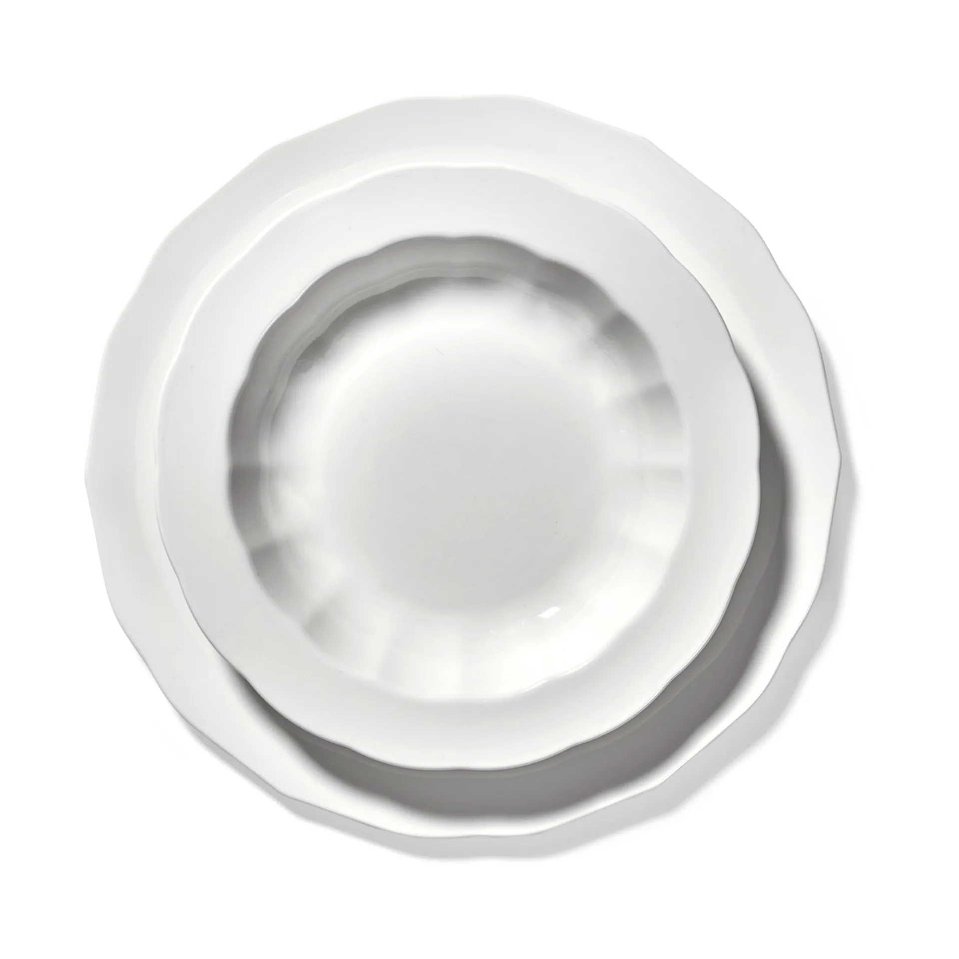 Silhouette lautanen L Ø26 cm 4 kpl, White Serax