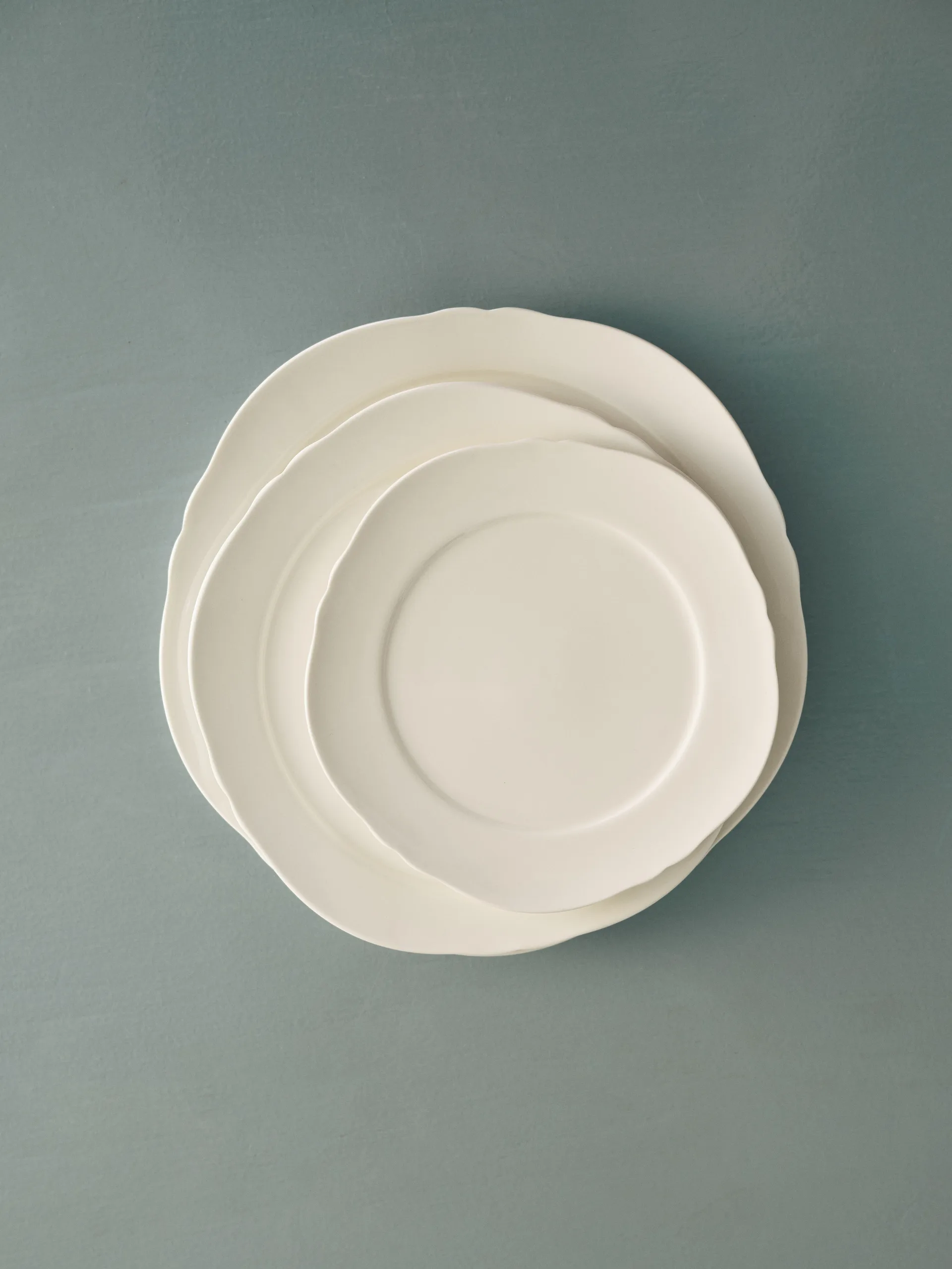 Silhouette lautanen M Ø23,5 cm 4 kpl, White Serax