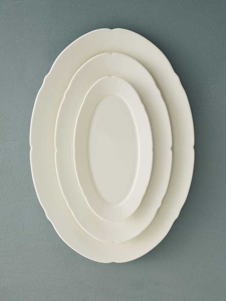 Silhouette oval lautanen S 10x18,5 cm, White Serax