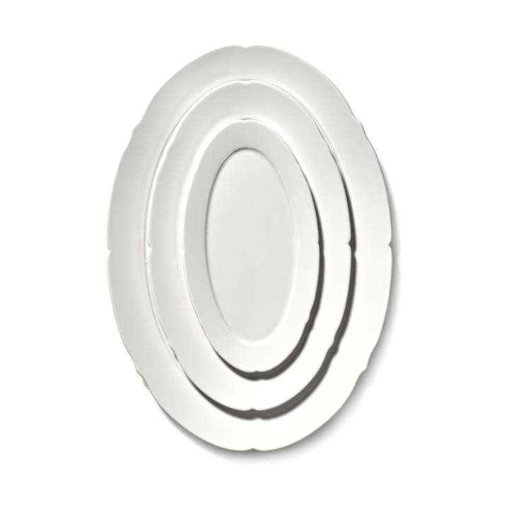 Silhouette oval lautanen S 10x18,5 cm, White Serax
