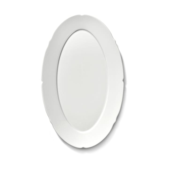 Silhouette ovali lautanen M 15x24,5 cm, White Serax