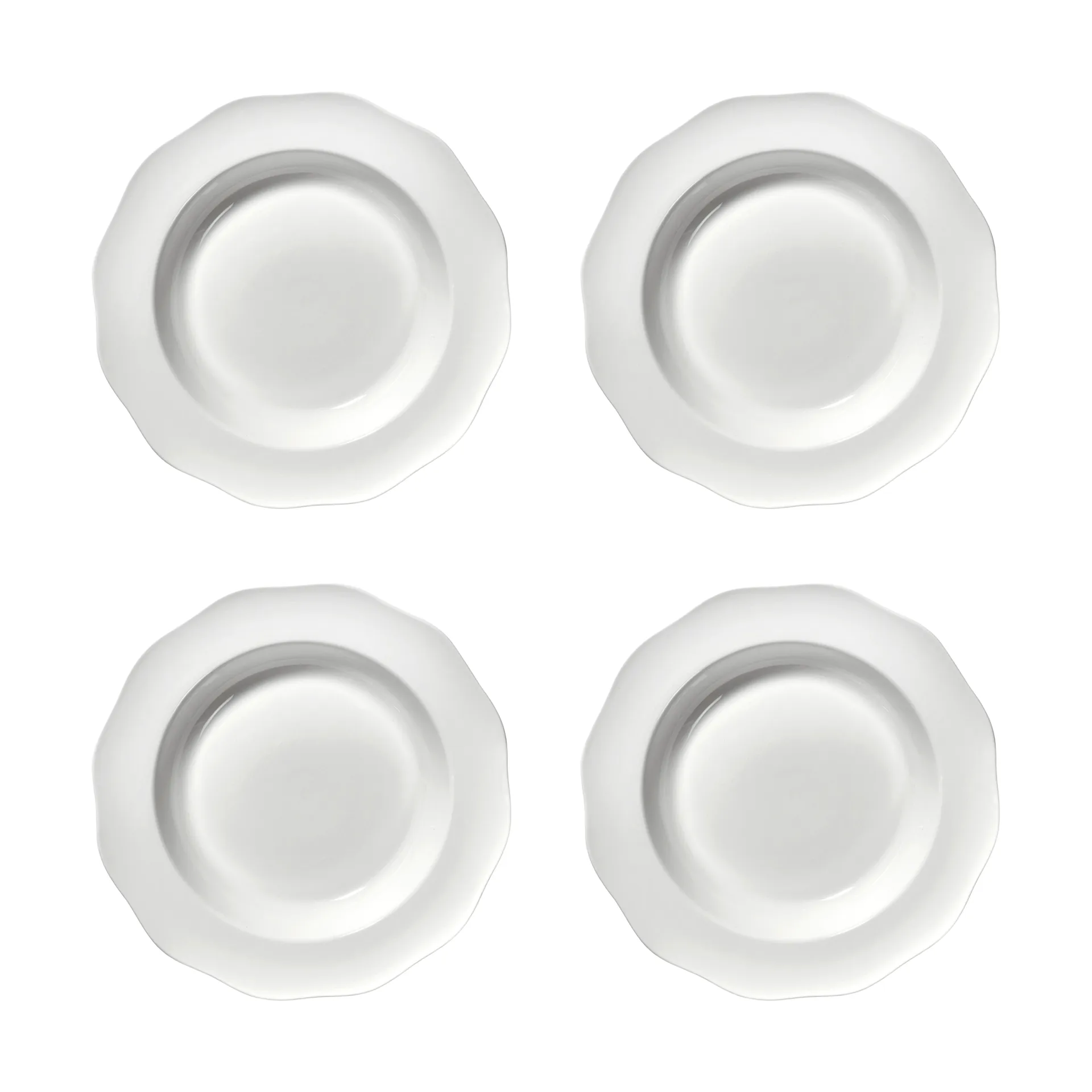 Silhouette pasta lautanen Ø22 cm 4 kpl, White Serax