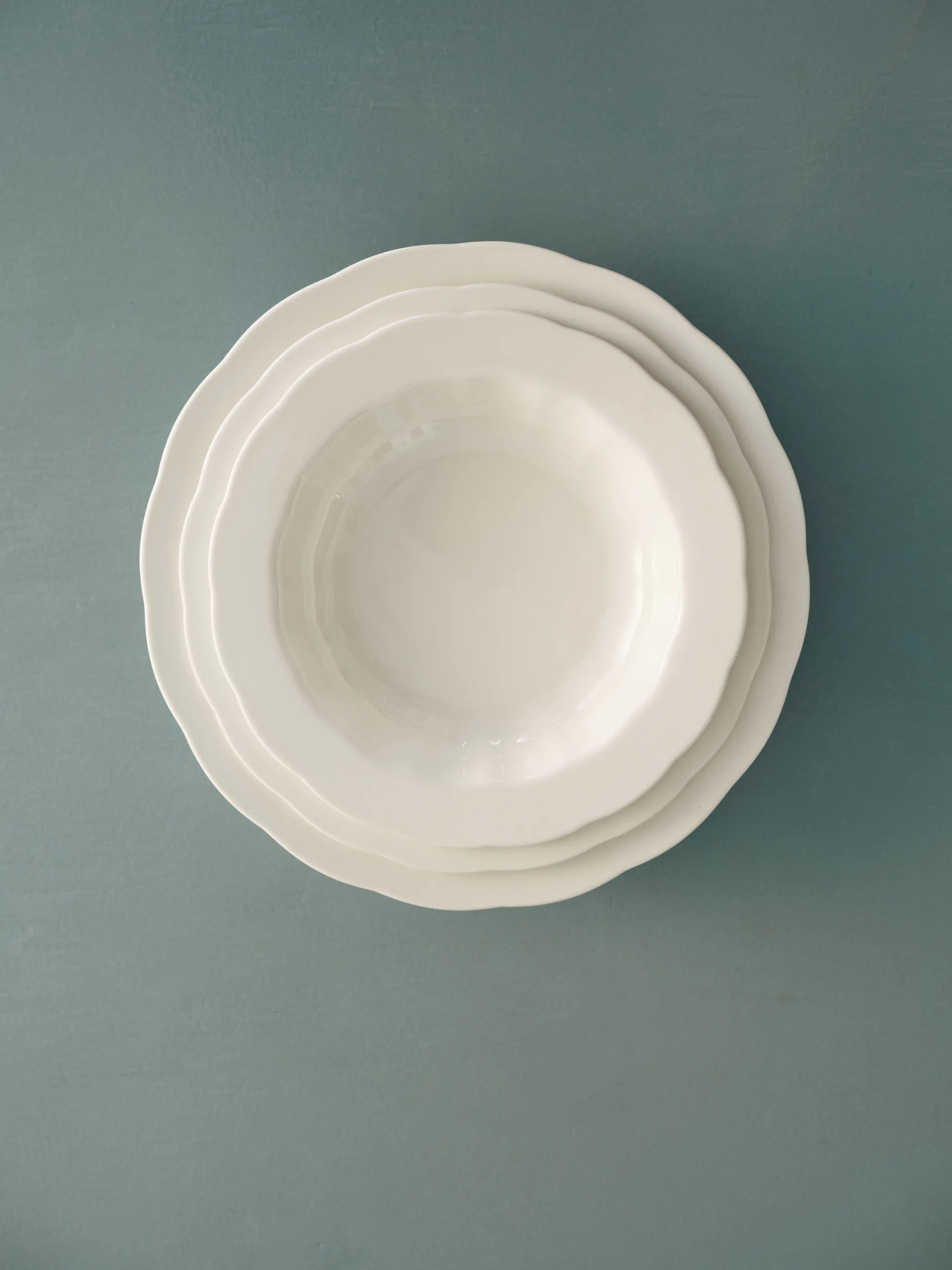 Silhouette pasta lautanen Ø22 cm 4 kpl, White Serax