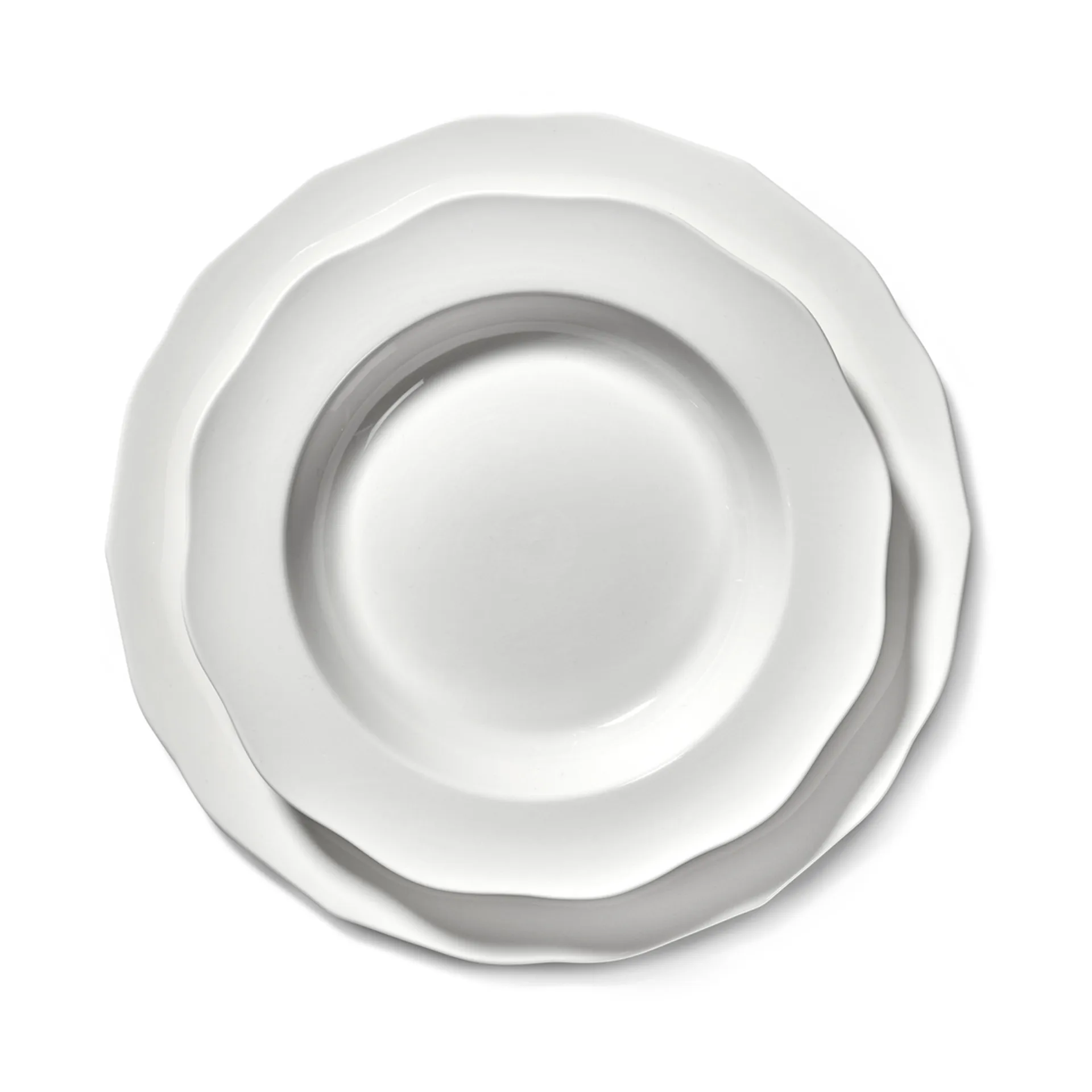 Silhouette pasta lautanen Ø22 cm 4 kpl, White Serax