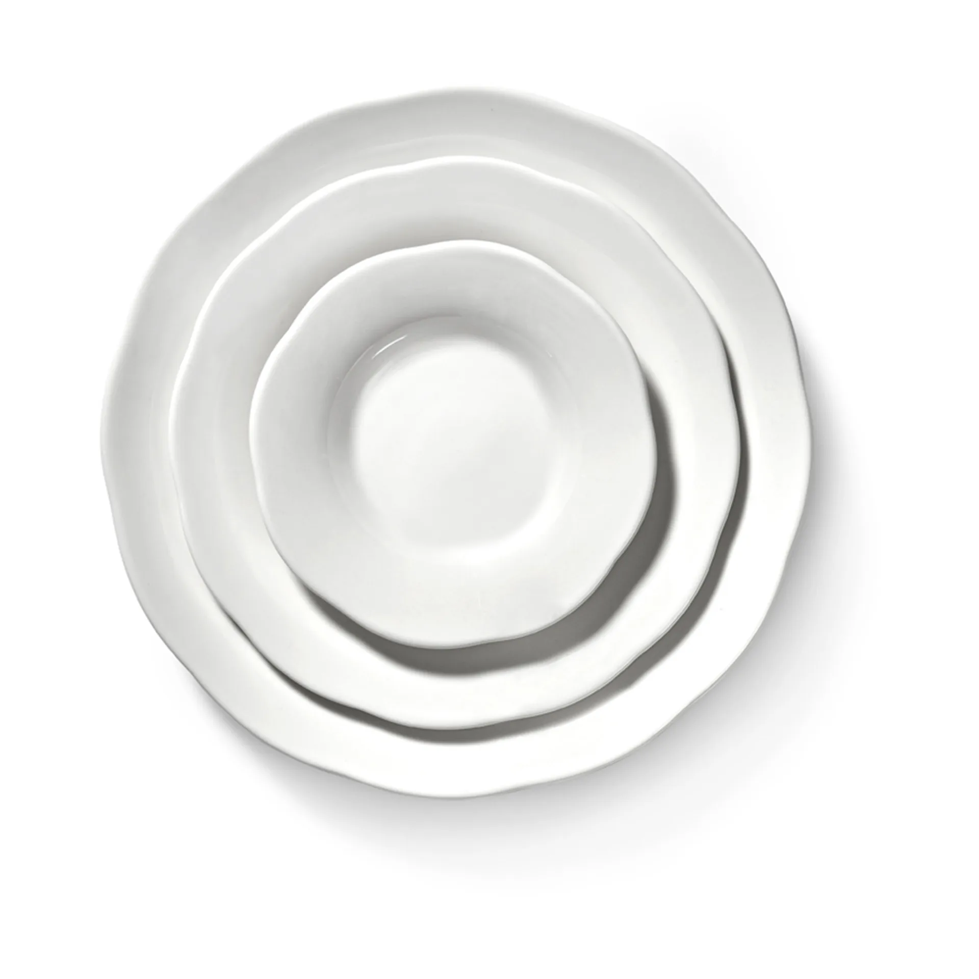 Silhouette syvä sivulautanen M Ø15 cm 4 kpl, White Serax