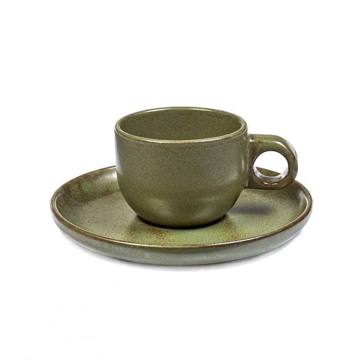 Surface espressokuppi aluslautasella 10 cl - Camogreen - Serax