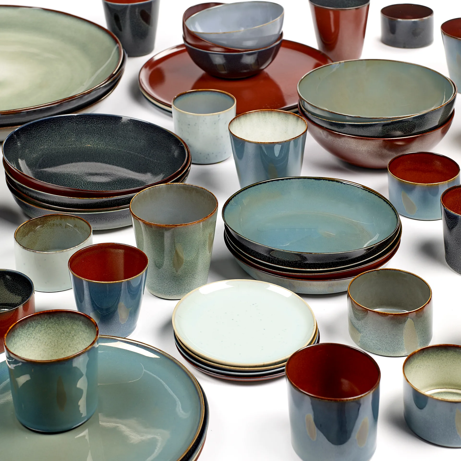 Terres de Rêves -kulho XL, Misty grey-dark blue Serax