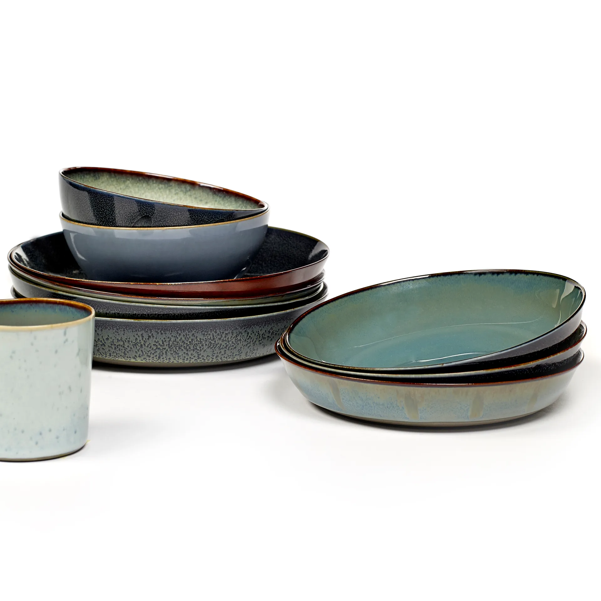 Terres de Rêves -leipälautanen 17,5 cm, Rust-smokey blue Serax