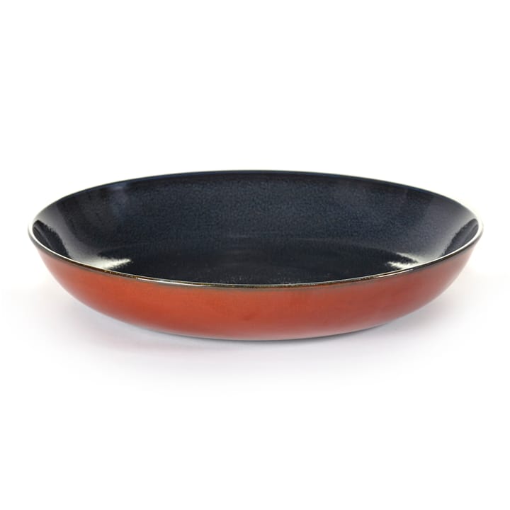 Terres de Rêves -pastalautanen 23,5 cm, Dark blue-rust Serax