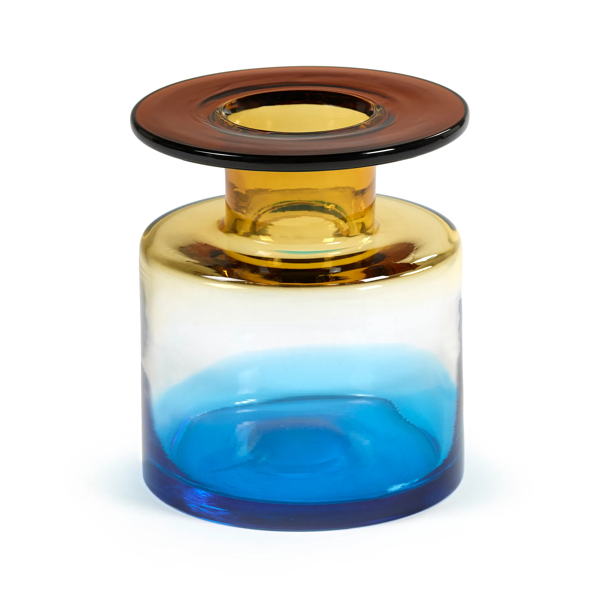 Wind & Fire -maljakko 22 cm, Blue-amber Serax