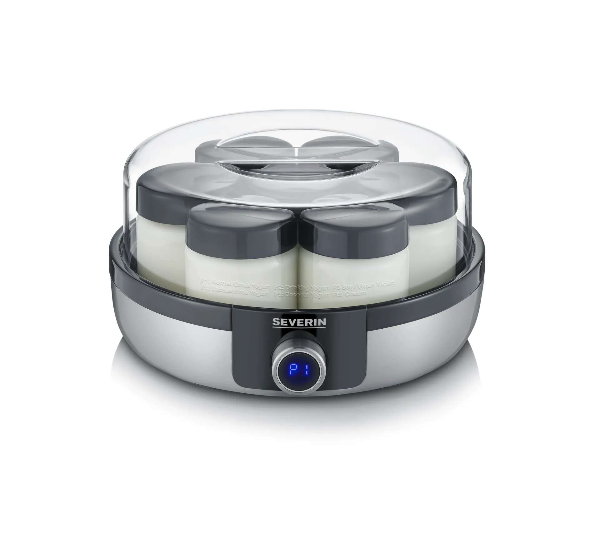 Severin JG 3521 yoghurt maker deluxe, Ruostumaton teräs Severin