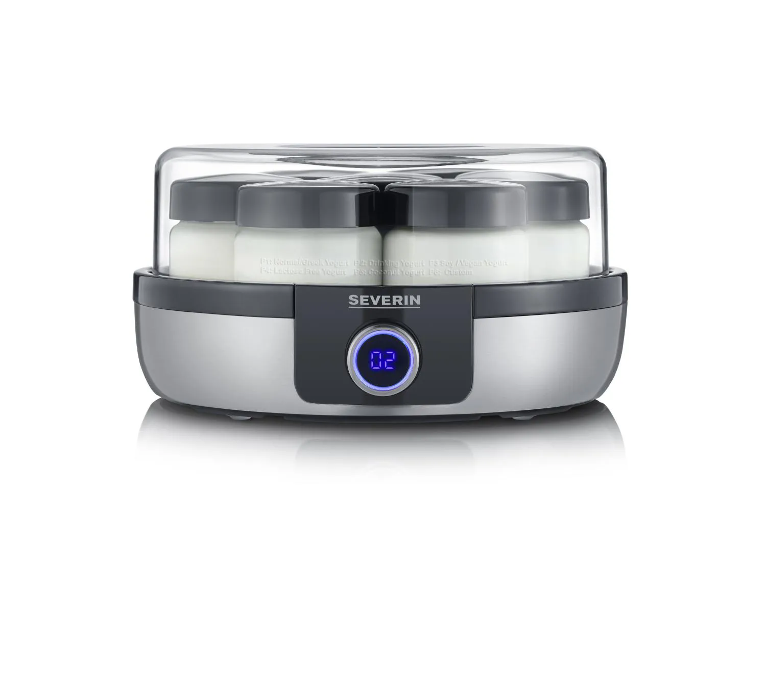 Severin JG 3521 yoghurt maker deluxe, Ruostumaton teräs Severin