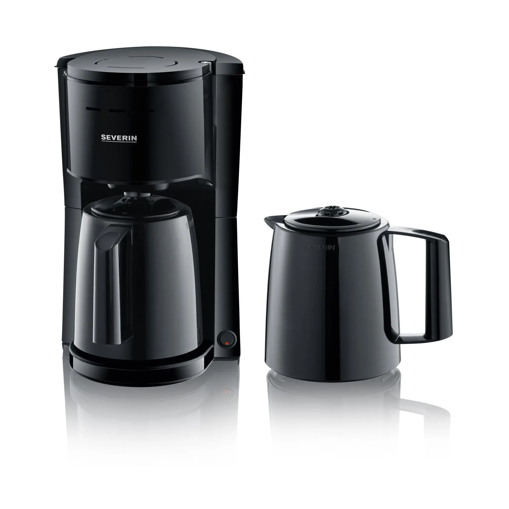 Severin KA 9307 termoskeitin extra kannulla 8 kuppia, Musta Severin