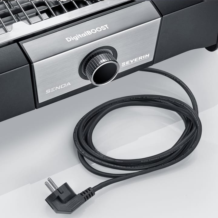 Severin PG 8118 Senoa DigitalBoost sähkögrilli jalustalla, Musta Severin