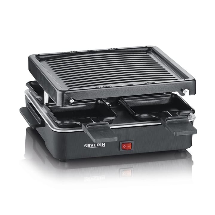 Severin RG 2370 raclette-grilli mini 4 pannua - Musta - Severin