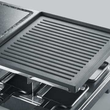Severin RG 2376 raclette-yhdistelmägrilli/kivi 8 pannulla - Musta - Severin