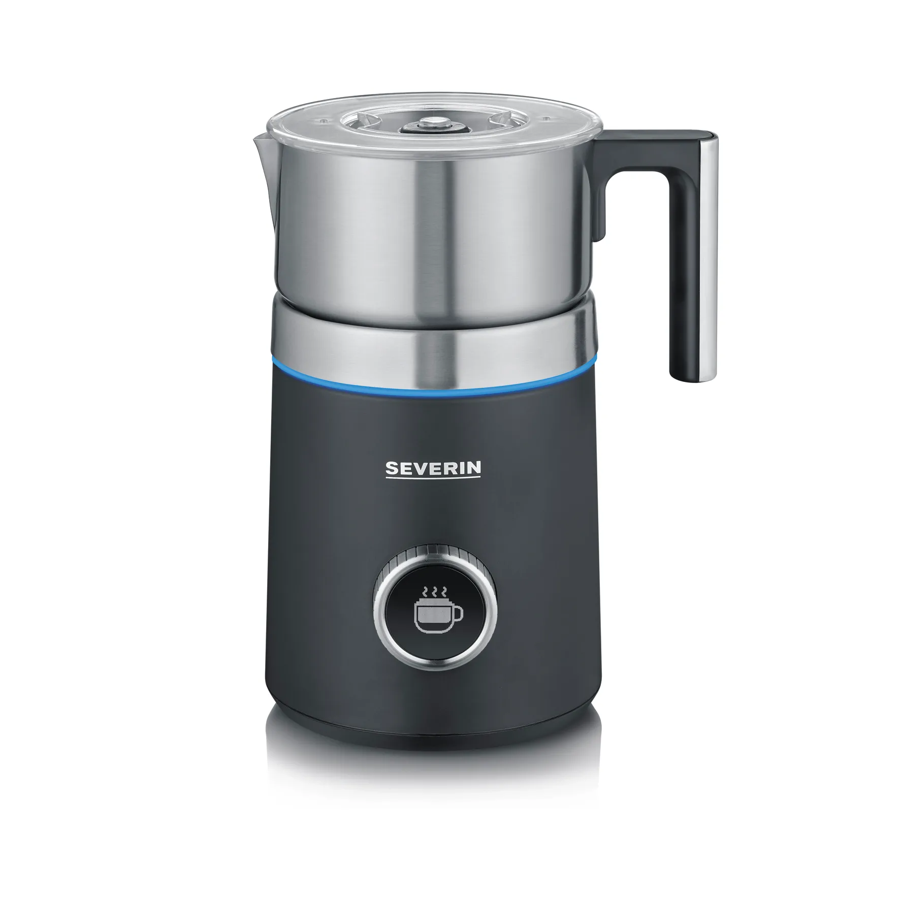 Severin SM 3587 Spuma Plus maitovaahdotin 700 ml, Mustanharmaa Severin