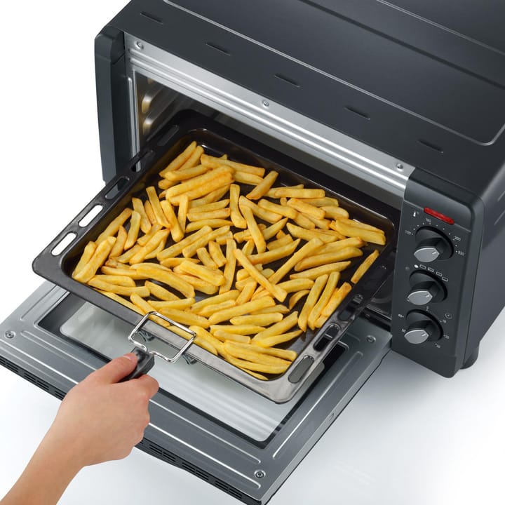 Severin TO 2068 miniuuni pizzakivellä 20 L, Musta Severin