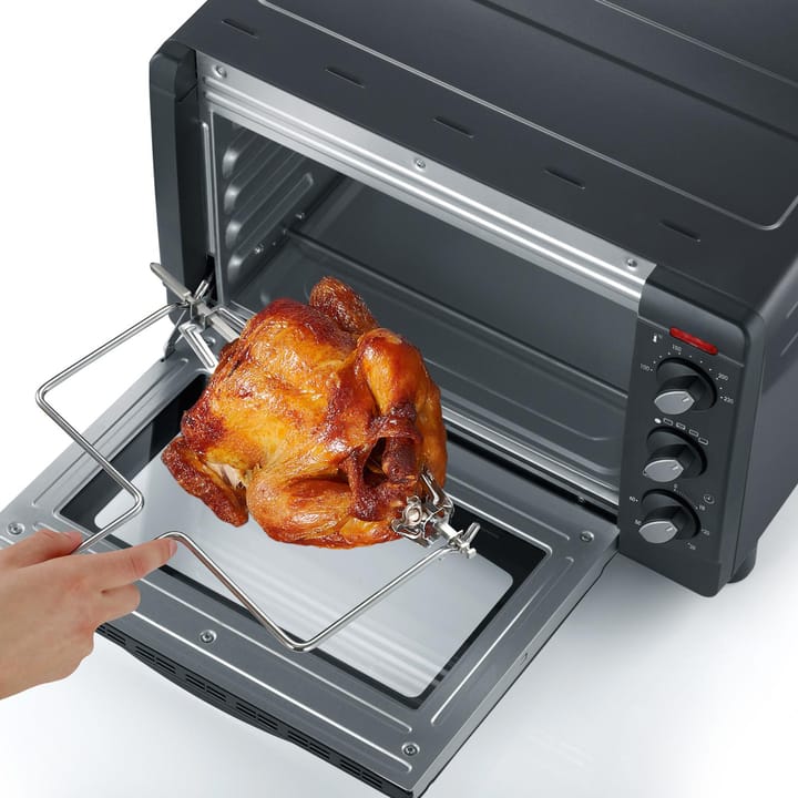 Severin TO 2068 miniuuni pizzakivellä 20 L, Musta Severin