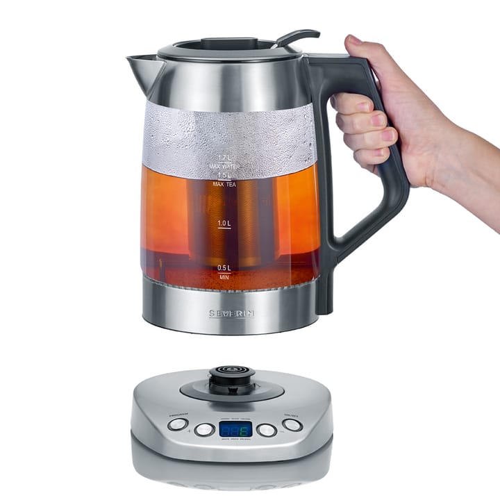 Severin WK 3479 teekeitin deluxe 1,7 L, Ruostumaton teräs Severin