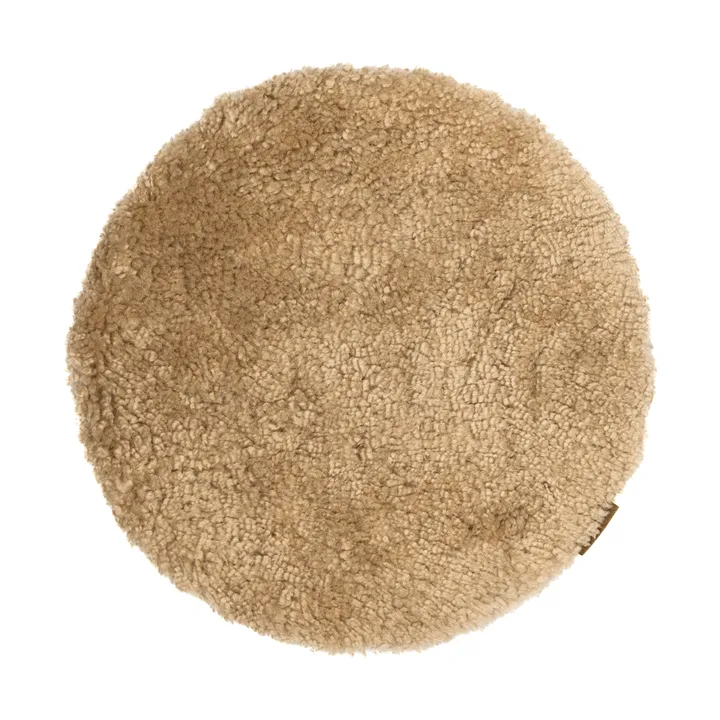 Jill tuolin istuintyyny, pehmustettu - Hiekka (beige), Ø36 cm - Shepherd of Sweden