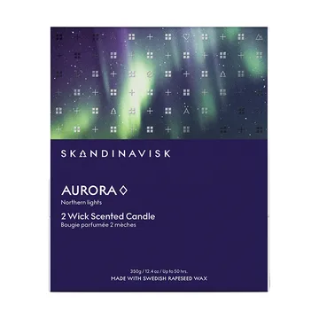 Aurora tuoksukynttilä - 350 g, 2 sydäntä - Skandinavisk